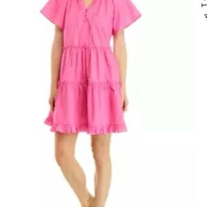 Philosophy Pink Ruffle Tiered Dress